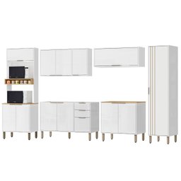 Cozinha Modulada Completa 6 Peças Vick Branco - 3