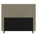 Ver imagem 3 de Cabeceira Cama Box Casal Queen Size Ferrara 160cm Suede Bege - Desk Design