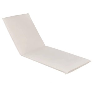 Almofada para Espreguiçadeira Colchonete Branco 123organizei