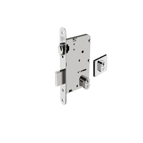Fechadura Rolete-3f -841 - Roseta Quadrada - Escovado