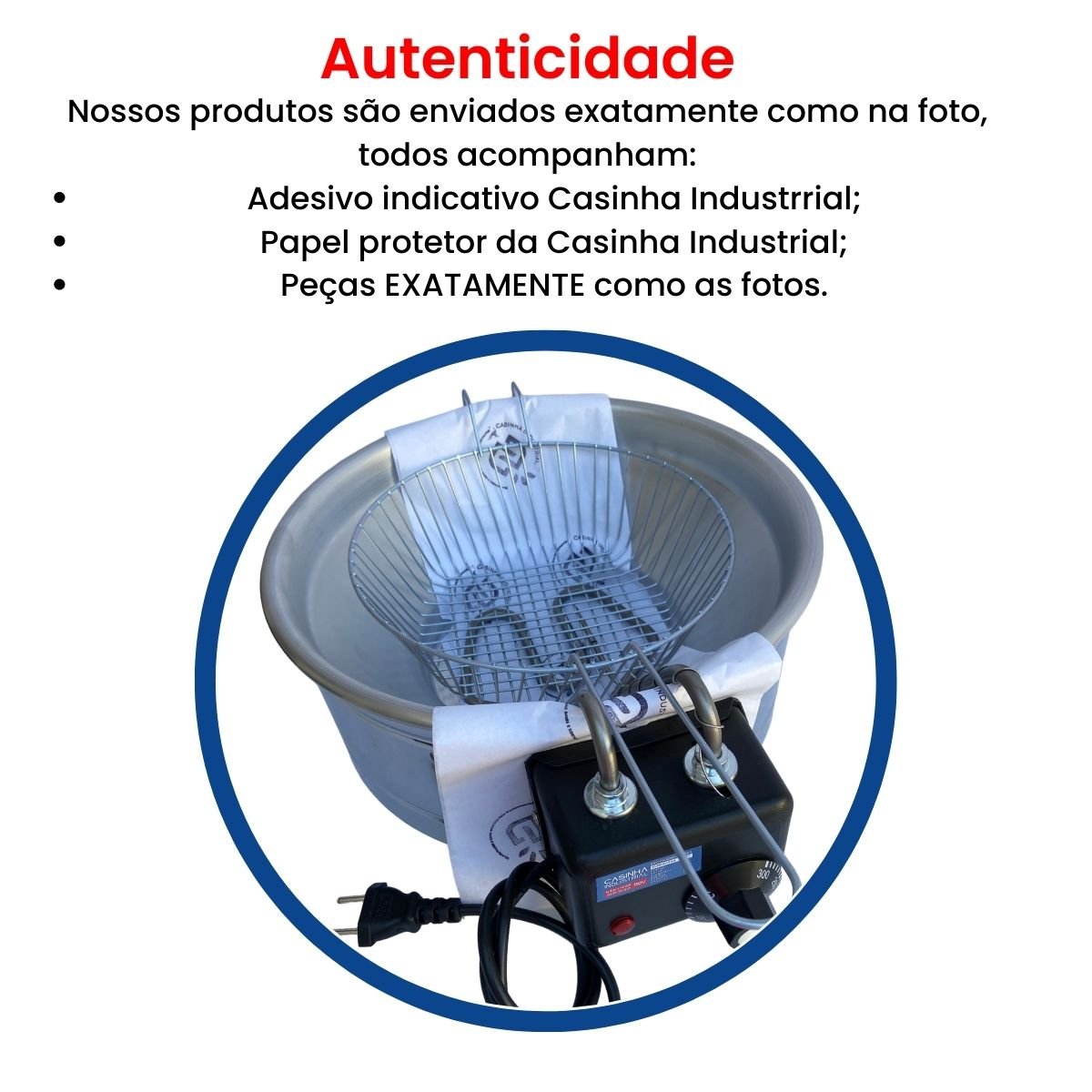 Fritadeira Industrial Elétrica Tacho Profissional 5l Óleo Residencial - Ci220v - Casinha Industrial - 8