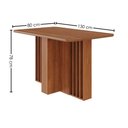 Ver imagem 3 de Mesa de Jantar Isadora Mdf com 4 Cadeiras Estofadas Linho Grafite Molci