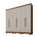 Ver imagem 2 de Guarda Roupa Casal 6 Portas 2 Gavetas Argélia Corrediças Telescópicas