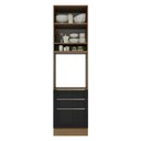 Ver imagem 5 de Torre Quente Madesa Lux 60 cm 1 Porta 3 Gavetas Rustic/Preto