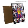 Quadro Desenho Camisa 10 Barcelona Art Messi Moldura e Vidro - 3