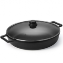 Ver imagem 1 de Frigideira Lisa Ferro Fundido 37 cm Diâmetro Panela Mineira Fum