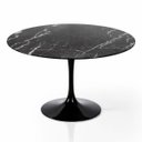 Ver imagem 1 de Mesa de Jantar Tulipa Saarinen Redonda 100 Cm Mármore Nero
