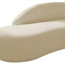 Ver imagem 6 de Kit Divã Luna 140cm Lado Esquerdo e 01 Poltrona Base de Ferro Dourado Suede Cor Bege