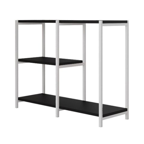 Aparador Industrial Artesania Branco e Preto 95cm