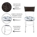 Ver imagem 2 de 2 Cadeiras Brancas para Cozinha Viena Marrom:Floral Branco