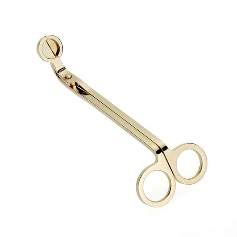 Tesoura para Cortar Pavio de Vela Aparador para Velas Vignolla Dourado
