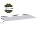 Ver imagem 5 de Balcão de Pia 1,20 com Tampo + Aéreo Raissa Branco - Megasul