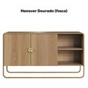 Ver imagem 4 de Balcao Buffet Organico 2 Portas 135 Cm 28071 Artesano Hanover Dourado