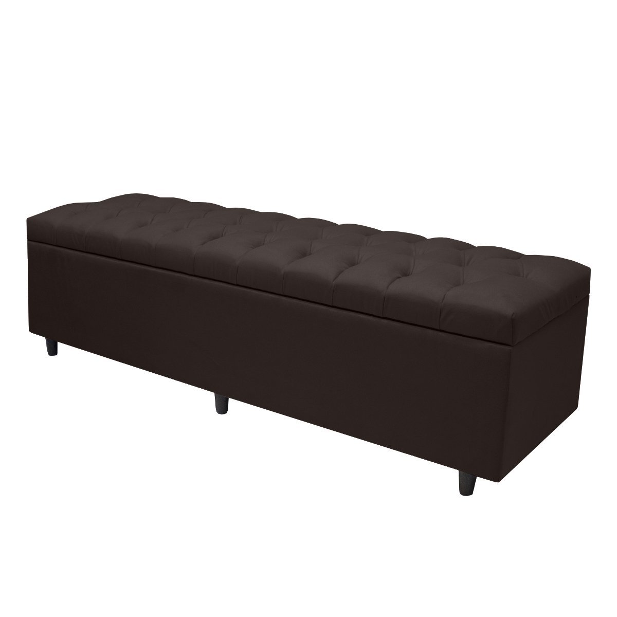 Recamier Bau Paris King 1,95cm Suede Marrom - 1