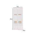 Ver imagem 2 de Torre Quente de Cozinha Paneleiro Diamante Aço C/ 6 Portas 70cm Branco - Telasul