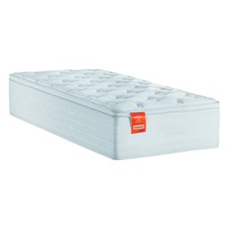 Colchão Solteiro Molas Ensacadas Real Pillow Top 88x188x27cm Branco Inducol - 1