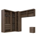 Ver imagem 1 de Guarda Roupa Modulado Dallas 5 Módulos 8 Portas de Bater 6 Gavetas