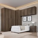 Ver imagem 3 de Guarda Roupa Modulado Dallas 5 Módulos 8 Portas de Bater 6 Gavetas