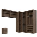 Ver imagem 4 de Guarda Roupa Modulado Dallas 5 Módulos 8 Portas de Bater 6 Gavetas