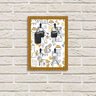 Porta Chaves Decorativo Estampado Luxo Pet Dog Lover Dourada - 2