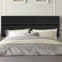 Ver imagem 1 de Painel Estofada Argentina 160cm Queen Size Para Cama Box Quarto Suede Preto - Gat Magazine