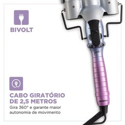Modelador de Cachos Triondas By Juliette Mondial Azul/rosa Mct-ju-03 Bivolt - 10