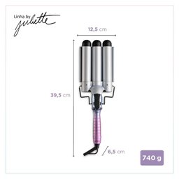 Modelador de Cachos Triondas By Juliette Mondial Azul/rosa Mct-ju-03 Bivolt - 8