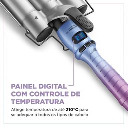 Modelador de Cachos Triondas By Juliette Mondial Azul/rosa Mct-ju-03 Bivolt - 7