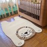 Tapete Quarto Infantil Formato Leão - 1,50 x 1,95 - 1