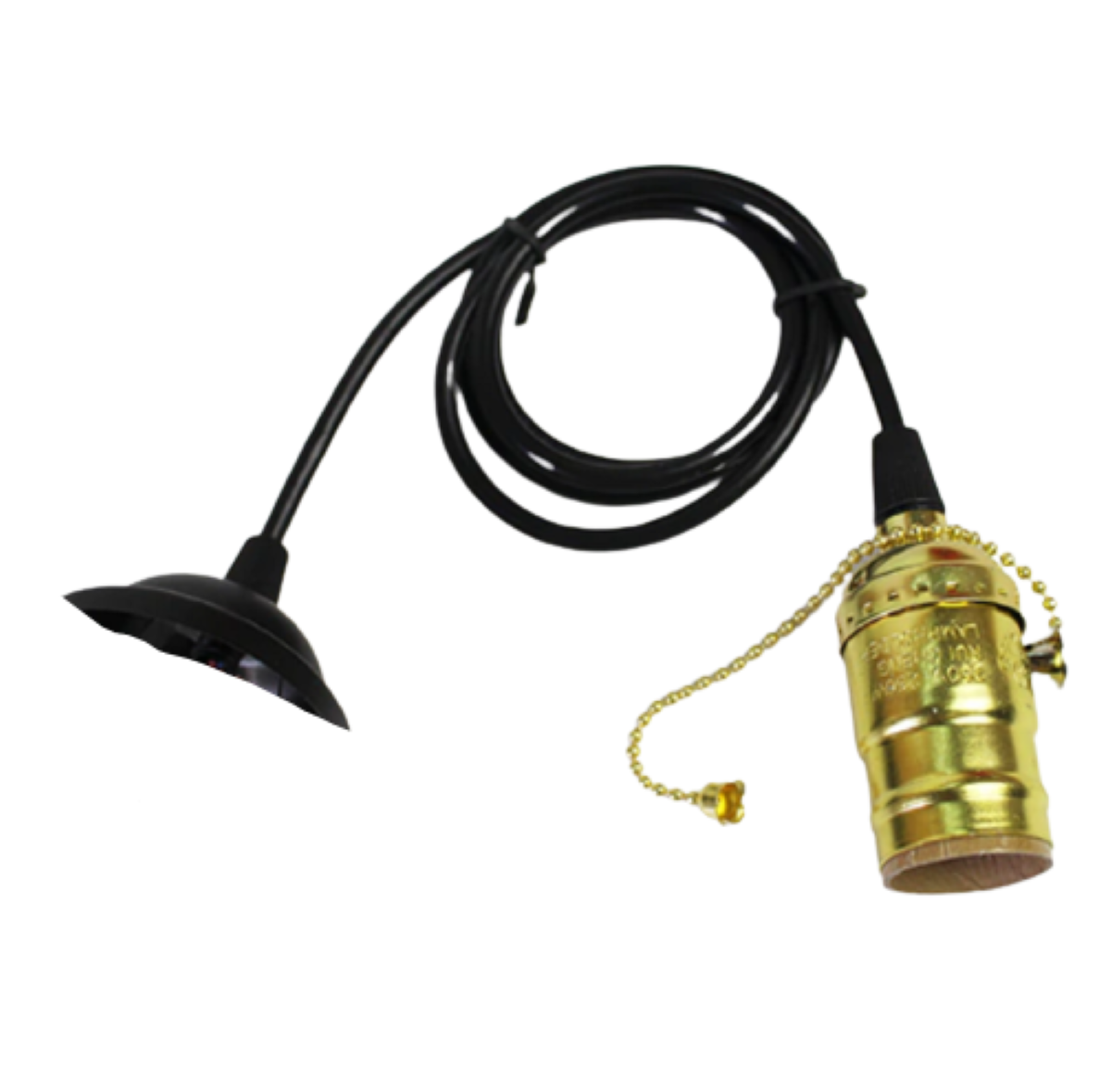 Pendente Luminária De Teto Dourado Correntinha liga/Desliga Retrô Industrial Cafeterias Bares Vitrin - 3