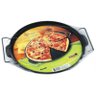 Forma De Pizza Ferro Fundido Com Tampa De Vidro e Suporte 30 cm - 6