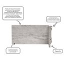 Ver imagem 4 de Rodapé de Poliestireno Travertino Urbano 10cm x 15mm Metro Linear Barra 240cm Stone Cinza Graddus