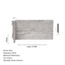 Ver imagem 3 de Rodapé de Poliestireno Travertino Urbano 10cm x 15mm Metro Linear Barra 240cm Stone Cinza Graddus
