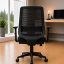 Ver imagem 1 de Kit 6 Cadeiras Netflex Ergonômicas para Escritório Netmobil Sistema Syncron Giratória Reclinável