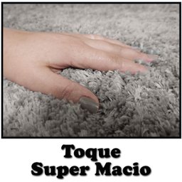 Tapete Sala Quarto 2,00x3,00 Grande Pelo Super Macio Perola - 4