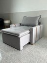 Ver imagem 6 de Poltrona Orfeu Decorativa Comfort Premium - Luxo Decor Cinza