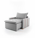 Ver imagem 5 de Poltrona Orfeu Decorativa Comfort Premium - Luxo Decor Cinza