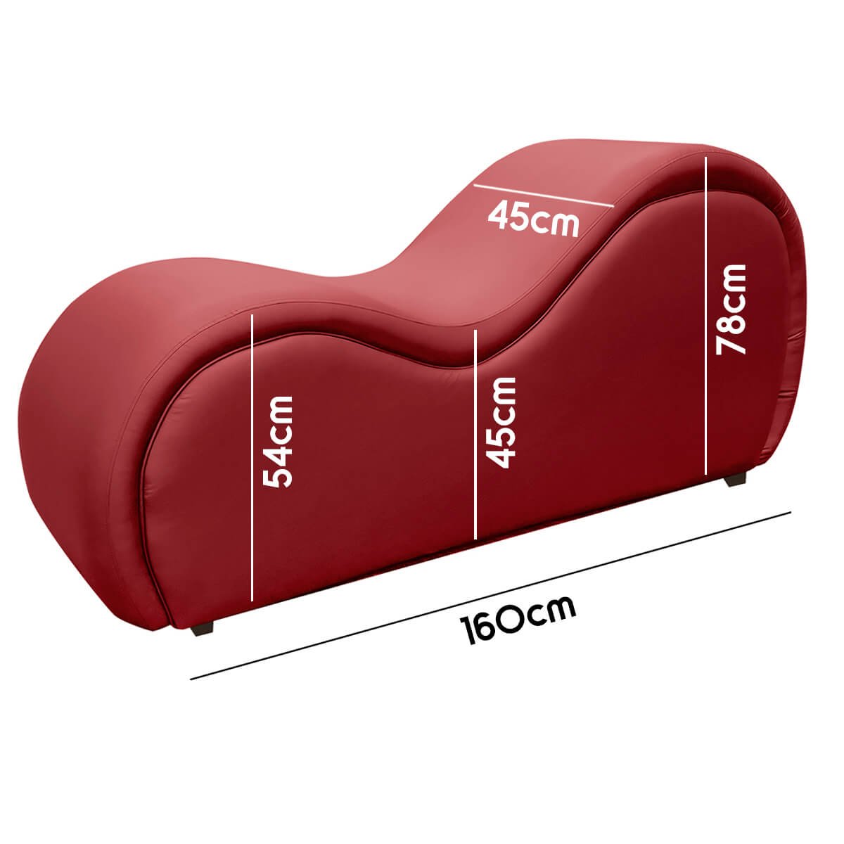 Divã Tântrico Sofá Pousada Hotel Motel Corvin Vermelho Luxo Sofa Store - 4