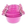 Jogo De Panela Aluminio Fundido Batido Cor Rosa Pink 8 Peças - 5