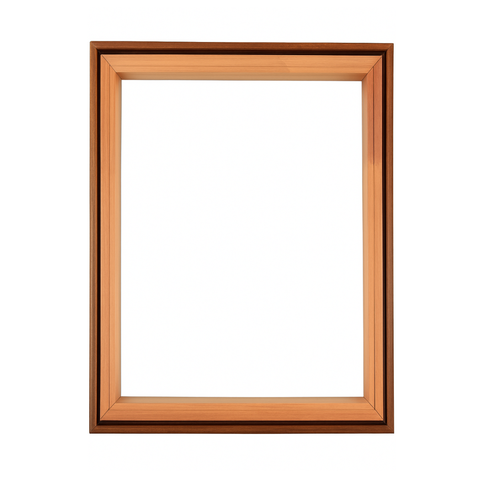 Moldura Filete Marrom 40x60 Cm com Chassi para Canvas