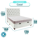 Ver imagem 3 de Cama + Bau Branco e Colchão D23 Casal - D23 Inducol + Cabeceira