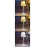 Luminaria Abajur Mesa 3 Tons Led USB Bateria Recarregavel Escritorio Cabeceira Sala Quarto Recepçao  - 9