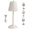 Luminaria Abajur Mesa 3 Tons Led USB Bateria Recarregavel Escritorio Cabeceira Sala Quarto Recepçao  - 11