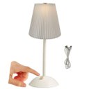 Ver imagem 7 de Luminaria Abajur Mesa 3 Tons Led USB Bateria Recarregavel Escritorio Cabeceira Sala Quarto Recepçao