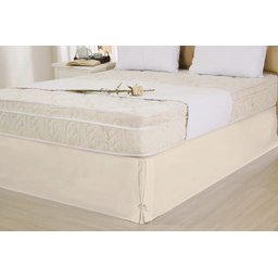 Saia para Cama Box Microfibra Com Ilhós Queen Palha - 1