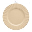 Ver imagem 3 de Jogo 6 Peças Pratos Raso Sobremesa Bowls Bege Melamina Lyor Mesa Posta Buffet Servir