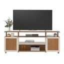 Ver imagem 1 de Rack Bancada Tv 75 Polegadas 2 Portas 180 Cm Cinamomo Off White Arly