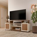 Ver imagem 2 de Rack Bancada Tv 75 Polegadas 2 Portas 180 Cm Cinamomo Off White Arly