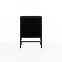 Ver imagem 6 de Mesa de Cabeceira Square 1 Gaveta 1 Nicho 100% MDF Pés de Metal 43 cm X 40 cm Preto Petar