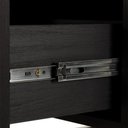 Ver mais imagens de Mesa de Cabeceira Square 1 Gaveta 1 Nicho 100% MDF Pés de Metal 43 cm X 40 cm Preto Petar